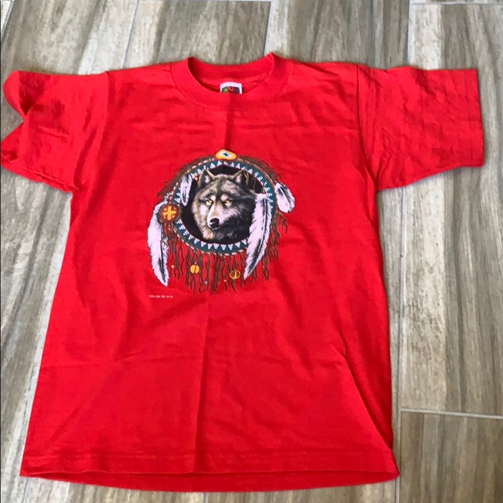 Native American wolf shirt